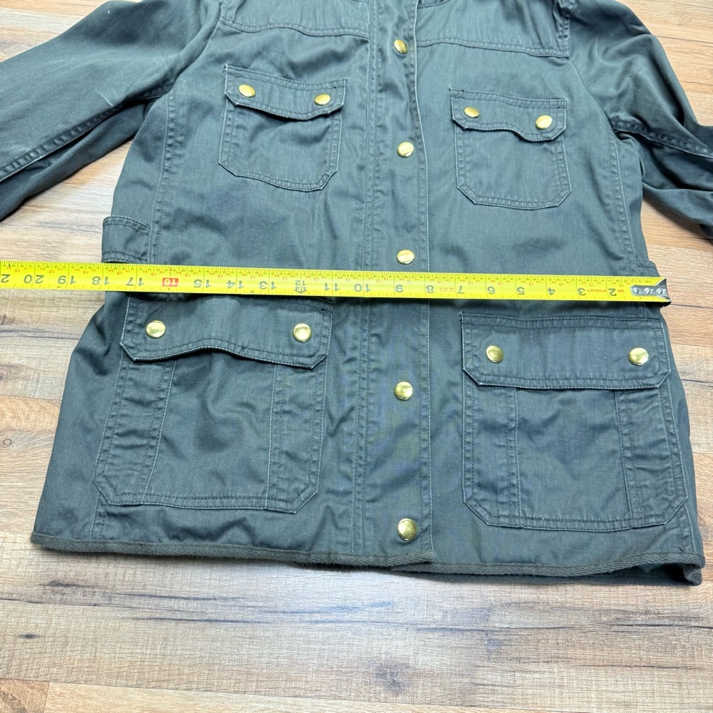 J. Crew green size M Military Field Coat with Structured Silhouette - Picture 6 of 10
